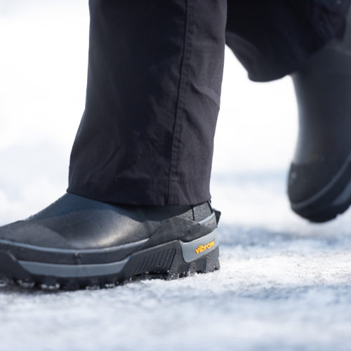 Men's cold weather boot in snow